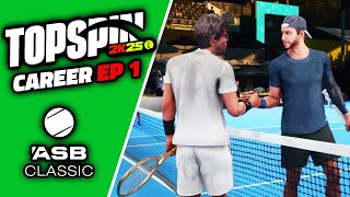 Top Spin 2K25 Career Mode Part 1  Our First Tournament [upl. by Cleaves223]