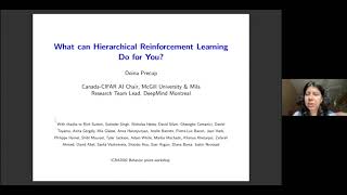 What can Hierarchical Reinforcement Learning Do for You Doina Precup McGill University  MILA [upl. by Enetsirk]