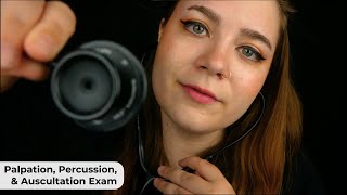 Palpation Percussion amp Auscultation Exam Anatomy Sticky Stethoscope 🩺 ASMR Medical RP [upl. by Nuahsed]