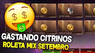 GASTANDO 50 CITRINOS NA ROLETA MIX DE SETEMBRO GANHEI ALGO BOM [upl. by Ahseik]