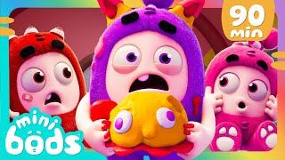 Fuses Snackbox Struggle  Minibods  Mini Oddbods  Baby Oddbods  Funny Cartoons For Kids [upl. by Fawnia829]