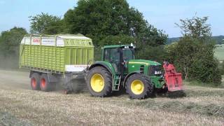 John Deere 7530P  Claas Quantum 5800P  Ensilage  Krpan SAS ARIEPANDAGE [upl. by Araeic]