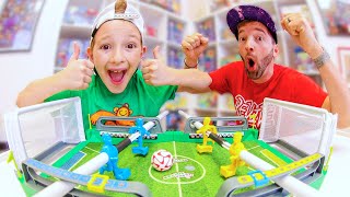 Father amp Son PLAY FLIP KICK SOCCER Ultimate Fooseball [upl. by Happy]