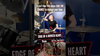 Vixen  Edge of a Broken Heart Drum Cover  Drummer Cam Played by Female Teen Drummer Lauren Young [upl. by Bolan]