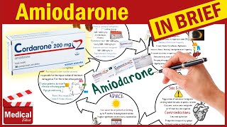 Amiodarone Cordarone What is Amiodarone Used For Uses Dose Side Effects Mechanism of Action [upl. by Allimaj]