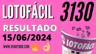 🍀 Resultado Lotofácil 3130 [upl. by Ennaus]