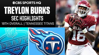 Treylon Burks Arkansas Highlights  18th Overall Pick in 2022 NFL Draft  CBS Sports HQ [upl. by Janyte]