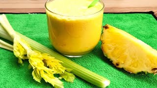 Jugo de Piña y Apio  El mejor Jugo Diurético ¡FUNCIONA Beneficios para la Salud [upl. by Bertrand]