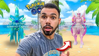 DIALGA E PALKIA SHINY🚨AO VIVO🚨 NO MUNDO INTEIRO pokemongo [upl. by Ligetti]