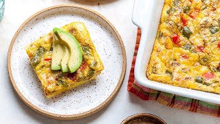 Healthy Egg Casserole Egg Bake [upl. by Dwan]