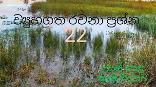 Structured Essay 22  Agricultural Science for Advance Level Examination Sinhala medium [upl. by Soigroeg]