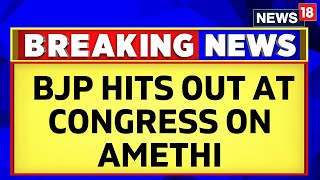 Political War Of Words Erupt  BJP Hits Back At CongressOver Amethi Candidate  English News [upl. by Gregory]