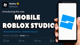 You can now use Roblox Studio on MOBILE [upl. by Adnilab927]