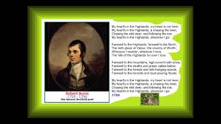 My Heart s In the Highlands POEM by Robert Burns in ENGLISH [upl. by Endres]