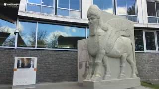 The reproduction of the statue of Lamassu [upl. by Leontina]