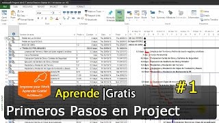 Microsoft Project 2013 Tutorial Basico Starter 01  Iniciacion en HD [upl. by Nlycaj]