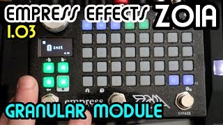 Granular Module 103  Empress FX Zoia Tutorial [upl. by Adnoel]