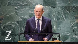 UNGeneralversammlung Olaf Scholz fordert Reform des UNSicherheitsrates [upl. by Htepsle]