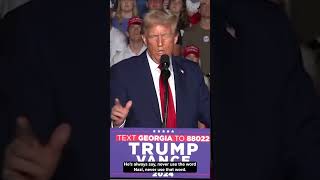 Trump says he is the opposite of a Nazi while discussing campaign rhetoric at Atlanta rally [upl. by Lilak181]