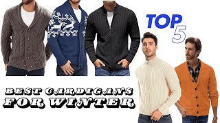 WINTER ESSENTIALS Top 5 Cardigans for Cold Weather [upl. by Ahsilet]