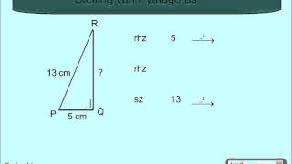 Stelling van Pythagoras voorbeeld 2 [upl. by Noe]