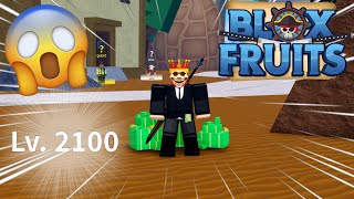 I REACHED LEVEL 2100 IN BLOX FRUITS [upl. by Neelahtak279]