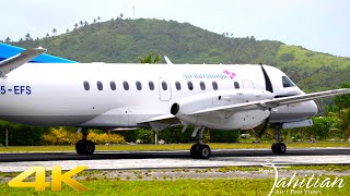 Jan 19 2024 Air Rarotongas SAAB340 was seen landing at Aitutaki Airport [upl. by Uriiah544]