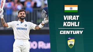 Kohli snaps run drought with 30th Test hundred  Australia v India 202425 [upl. by Eelrihs44]