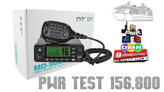 Tyt Md9600 Test PWR VHF marine 156800 [upl. by Paschasia]