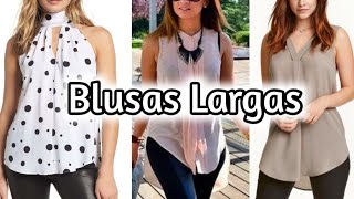 Blusones y Blusas Largas de moda 2022 Blusas Largas y Blusones en Tendencia de moda 2022Blusones [upl. by Aihsenal118]