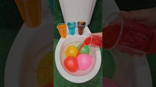 Experiment  Rainbow Balloon VS Cola Mtn Dew Fanta Sprite and Mentos in Toilet [upl. by Erminia]