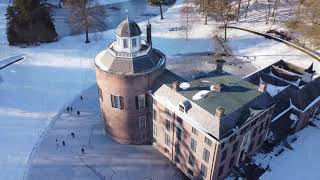 4K Drone opnames Schaatsen Kasteel Rosendael 13022021 [upl. by Alyn166]