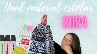 HAUL MATERIAL ESCOLAR 2024 regresó a clases 😊 [upl. by Jara]