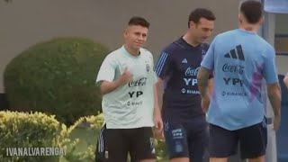 The moment Diablito Echeverri Completed his Dream Meets his Idol Messi and Training with Argentina [upl. by Weihs]