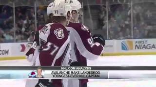 Gabriel Landeskog  Named Youngest NHL Captain Ever [upl. by Alilak]