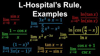 LHopitals Rule  Calculus [upl. by Wassyngton]