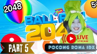 Pocong Rona IDX Live Game Ball Run 2048 Marge Number Part 5 shorts [upl. by Nitsug66]