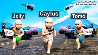 Playing as BABIES in GTA 5 RP Ft Jelly [upl. by Alad633]