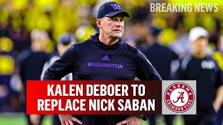 Alabama Hires Kalen DeBoer As Next Head Coach Replaces Nick Saban  CBS Sports [upl. by Laine]