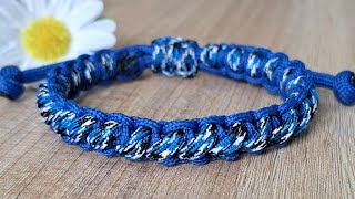 Macrame Square Knot Bracelet Tutorial  Easy Variation for a Stylish Look [upl. by Ervin]