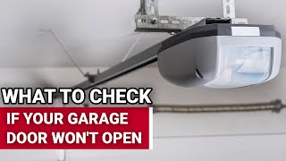 What To Check If Your Garage Door Wont Open  Ace Hardware [upl. by Ajram]