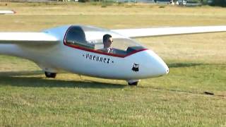 FIRST SOLO TAKEOFF  GLIDER  PUCHACZ SZD 503 [upl. by Deck]