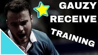 Simon GAUZY TRAINING Short Game Receive  World Cup TABLE TENNIS [upl. by Osgood]