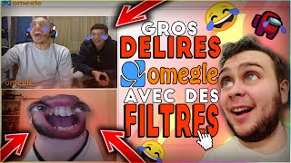 GROS DÉLIRES SUR OMEGLE   On utilise des filtres   😂😲 [upl. by Nerte]