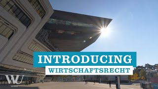 Introducing Wirtschaftsrecht  Masterprogramme der WU Wien [upl. by Rayham462]