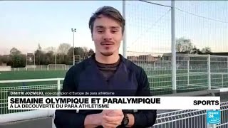 Semaine olympique et paralympique  Dimitri Jozwicki un para athlète prêt pour le sprint vers Paris [upl. by Salomie]