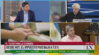 Desde hoy el impuesto país baja a 75 y es clave para la economía el análisis de Leo Piccioli [upl. by Ecaj]