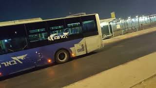 Buses of Dan Beer Sheva in central station Voith Fast Idle [upl. by Phoebe]