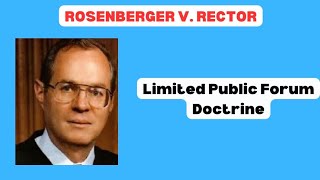 First Amendment Rosenberger v Rector Explained [upl. by Naaitsirhc]