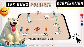 Règle du jeu des OURS POLAIRES – jeu sportif de coopération pour enfant [upl. by Tommie]